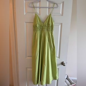 Zara lime green midi dress